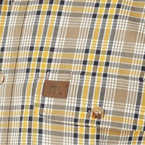 WRANGLER RIGGS WORKWEAR BIG MAN LONG SLEEVE FOREMAN PLAID WORK SHIRT 4X - Picture 10 of 12